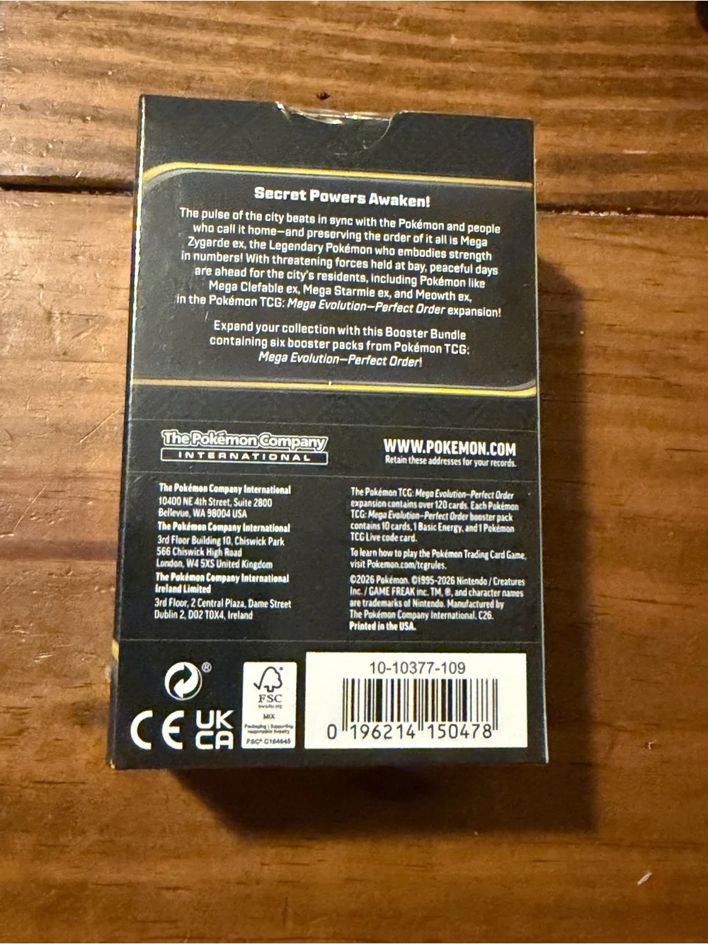 Factory Sealed Pokemon TCG Mega Evolution Perfect Order 6 Pack Booster Bundle